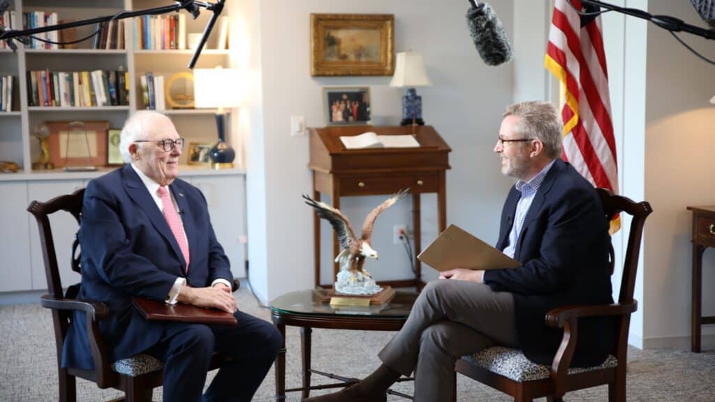 Ed Feulner with Wil Armstrong